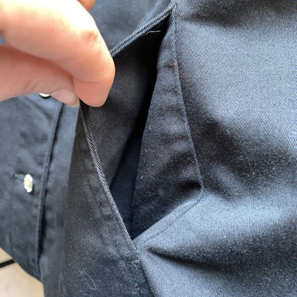 Christine Alexander XL Black Western Vest Rhinestone Studded Crystal Buttons - Picture 8 of 9